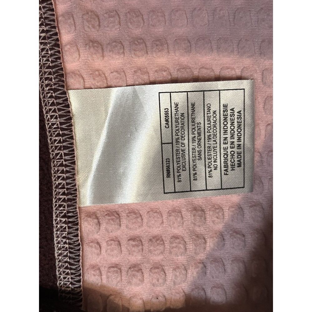 Nike FIT THERMA Track Training Full‎ Zip Mock Neck Jacket Womens M PINK Burgundy - Picture 6 of 8